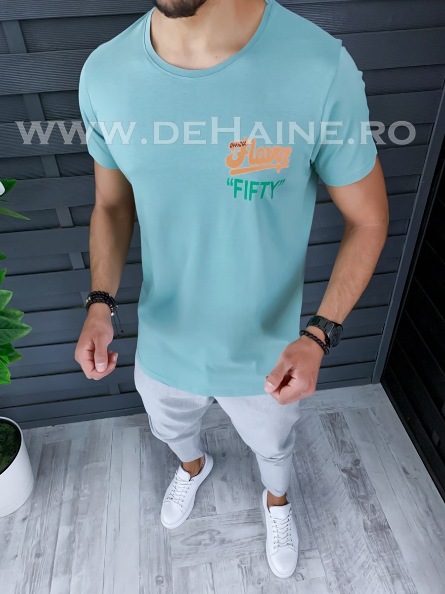 Tricou barbati vernil slim fit ZR B1013 N2-1
